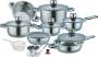 Smte 21 Piece Stainless Steel Cookware Pot Set With Keychain