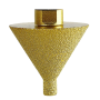 Diamond Beveling Chamfer Bit For Angle Grinders Cone Compatible With None