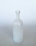 White Tall Frosted Bottle 30.5X10