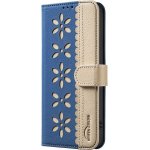 Rfid Color-blocked Floral Phone Case Compatible With Galaxy S24