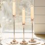 Set Of 3 Candlestick Holders For Table Centerpieces Taper Candlestick Holders Metal Candle Stick Holders For Table Centerpiece Fireplace Mantel Wedding Party Home Decoration