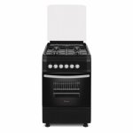 Ferre 4 Gas Burner Gas Stove With Gas Oven - Black