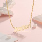 CNE107462G - Gold Plated Sterling Silver Personalized Name Necklace