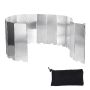 16 Plates Folding Outdoor Camping Stove Windscreen With Carrying Bag Gift