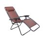 Zero Gravity Outdoor Reclining Chair Portable Comfortable Adjustable Brown