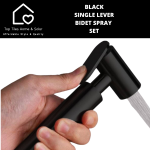 Black Wall Mount Hand Held Bidet Spray