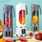 Portable Usb-rechargeable Blender & Juicer - Easy Clean Perfect For Fruit & Vegetable Drinks Milkshakes - 10.14OZ To 16.91OZ Cap