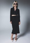 Jersey Pencil Skirt - Black