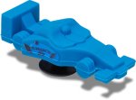 3D Blue Race Car Jibbitz - Multi Osfa