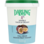 Passion Fruit Flavoured Full Cream Yoghurt 500G