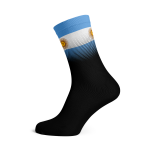 Argentina Flag Socks - Large Black