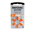 Extra Hearing Aid Batteries - Size 13 6 Pack