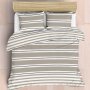 Easy Care Polycotton 144 Thread Count DUVET COVER SET - Contempo Stripe - 3/4 150 X 200CM