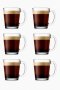 Arabica Glass Coffee Mugs 180ML – 6 Pack