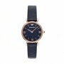 Emporio Armani Gianni T-bar Two-hand Blue Leather Watch - AR11424