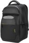 Targus Citygear 17.3-Inch Laptop Backpack - Black - Dome Protection System, Shock-Absorbing Layers, Ventilated Back Panel