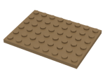 Parts Plate 6 X 8 3036 - Dark Tan