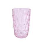 Blushing Pink Patterned Glass Hi-ball