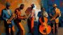 Canvas Wall Art - Jazz Band Music - B1013 120 X 80 Cm