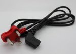 Cyberdyne 2M Iec Ac Angle Power Cable With Dedicated Red Plug - CZK-687