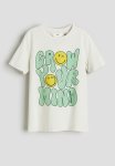 Printed T-Shirt - Light Beige Smileyworld