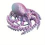 1PC 3D Printed Colorful Octopus Figurine With Jointed Body For Bookshelf Living Room Office Cabinet Tabletop Entryway Decor Room Decor Home Decor