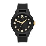 Puma Reset V1 Black Round Silicone Men's Watch P5033