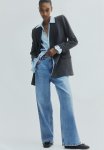 Wide Denim Trousers - Light Denim Blue