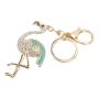 Cute Flamingo Keychain Compatible With Backpack Green