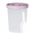 EVO Plastic Round Container 8L Mauve Lid By