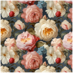 Bloom Scatter Cushion Or Cushion Cover White And Pink