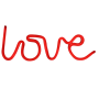 Love Neon Sign Lamp USB & Battery Operated LED Wall Decor Light Warm White