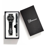 Men's Watch And Pen Gift Set Classic Analog Wristwatch With Ballpoint Pen