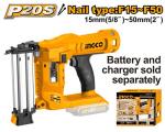 Ingco Cordless Brad Nailer Kit 50MM 20V Ps