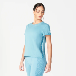 Ladies Core Wild Panel Relaxed Tee - Delph Blue Larkspur X Large Female