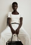 Square-neck Top - White