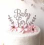 Baby Cake Topper Baby Girl Cake Topper Baby Shower Cake Topper Gender Reveal Cake Topper Baby Shower Topper New Baby Cake Topper