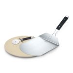 Concord 3 Piece Pizza Stone Pizza Peel Pizza Cutter With Cordierite Heatwell Technology Pizza Set