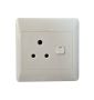 Pays Single Wall Plug Socket 4X4 16A 250V - White