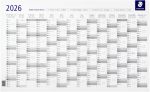Staedtler Wall Year Planner Markable & Erasable 80 Cm X 60 Cm