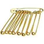 Safety Pins Gold Small Bunch