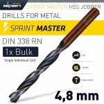 Alpen Hss Sprint Master 4.8MM Bulk Din 338 Alpen Drill Bit ALP6260048