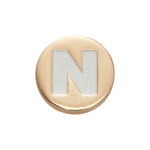 Goldair Gold Letter N Jibbitz - Multi Osfa