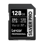 Lexar 128GB Professional Uhs-ii Sdxc Memory Card 280MB S Silver Pro Series