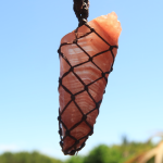 Red Calcite Brown Basket