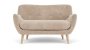 Herman 2-SEATER Couch Danny Cream Oak Soap Legs - Danny Cream