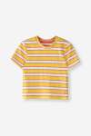 GIRLS Stripe Tee - 10 Yellow