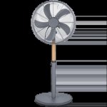 40CM Stand Fan – 50W 5 Blades Adjustable Height Oscillating