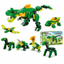 160 Piece - Dinosaur Building Blocks Set - Green