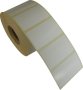 Blank White Semi-gloss Labels - 100MM X 50MM 1-UP Core 40MM 1000 Per Roll Hotmelt Adhesive